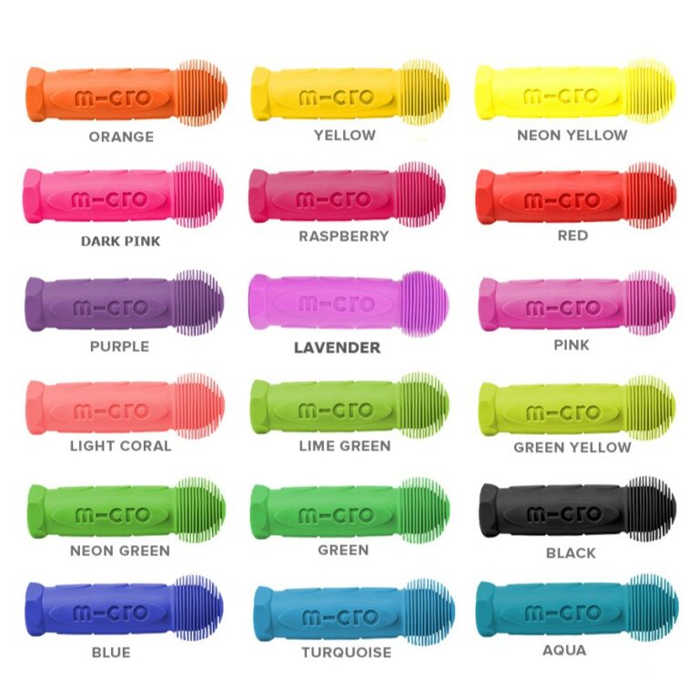 Micro Rubber Hand Grips Happy Wheels Bikes and Scooters