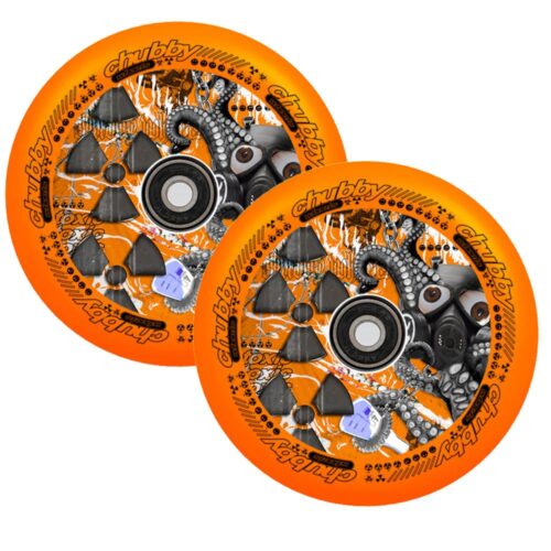 Chubby Lab Wheels Radioactive Orange